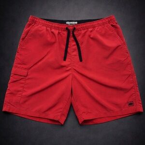 REI Co-op Red Swim Trunks Men’s XL Lined Drawstring Beach Board Shorts